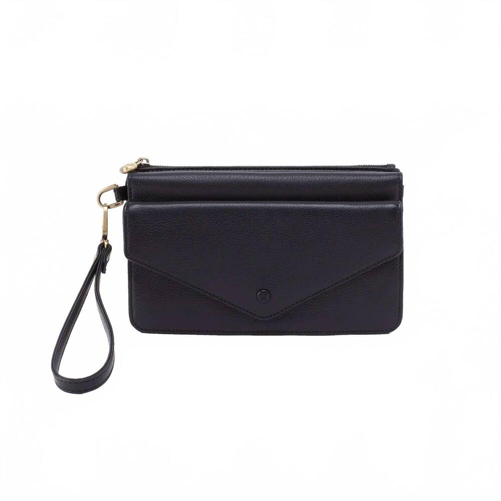 NEW HOBO goldie wristlet in black